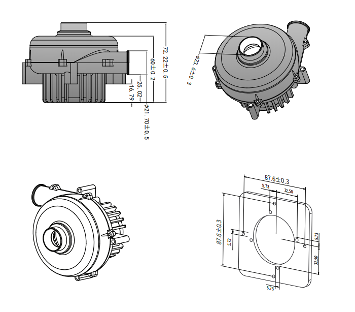 High pressure blower BA8060H24B-B-Unintegrated Mechanical Structure Diagram.png
